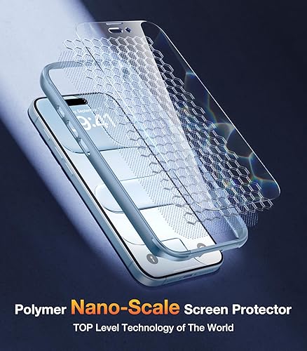 Miniatura 3 de Diaclara Funda magnética diseñada para iPhone Air, protector de pantalla de cuerpo completo, compatible con MagSafe, a prueba de caídas, con