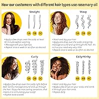 Vista 5 de Seven Minerals, Aceite de romero para el crecimiento del cabello, infundido con proteína de arroz, cafeína, menta y aceites naturales