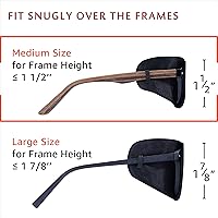 Vista 64 de Astropic Parche de seda para ojos para adultos y niños, gafas para cubrir cualquier ojo, Plástico