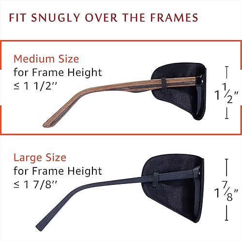 Vista 64 de Astropic Parche de seda para ojos para adultos y niños, gafas para cubrir cualquier ojo, Plástico