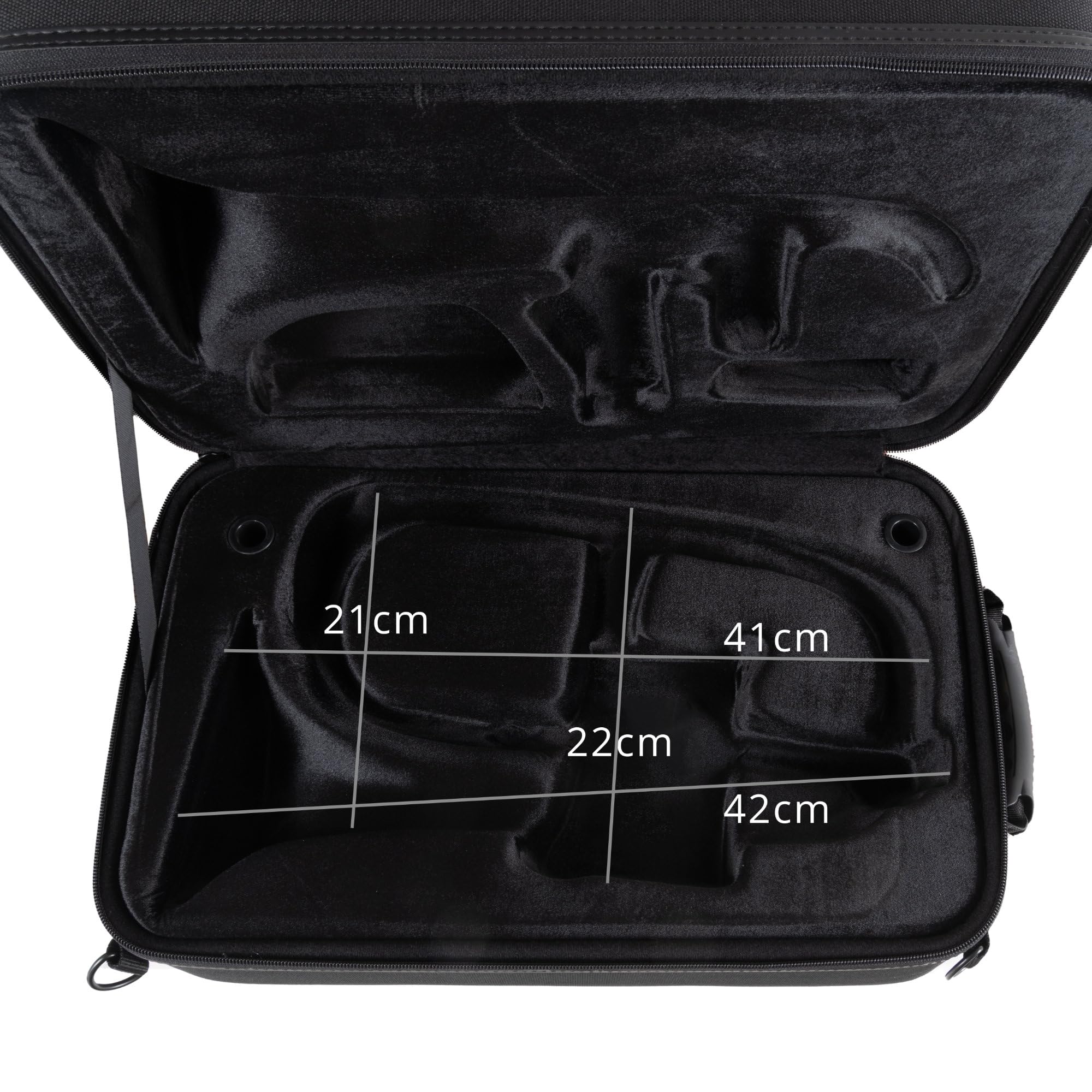 Étui Léger Lechgold Pour Bugle Bb - Lightcase Pour Tous Les Bugles Courants Avec Soupapes Perinet - Rembourrage Thermique - Poche Extérieure - Harnais De Sac À Dos - Embouchure Et Accessoires - Noir