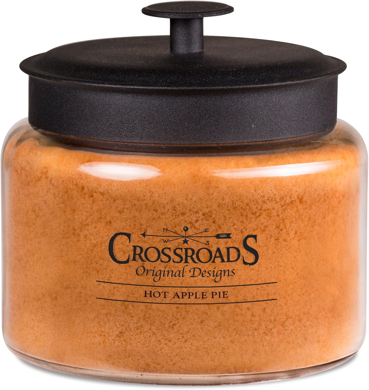 Crossroads Hot Apple Pie Scented 4-Wick Candle, 64 Ounce