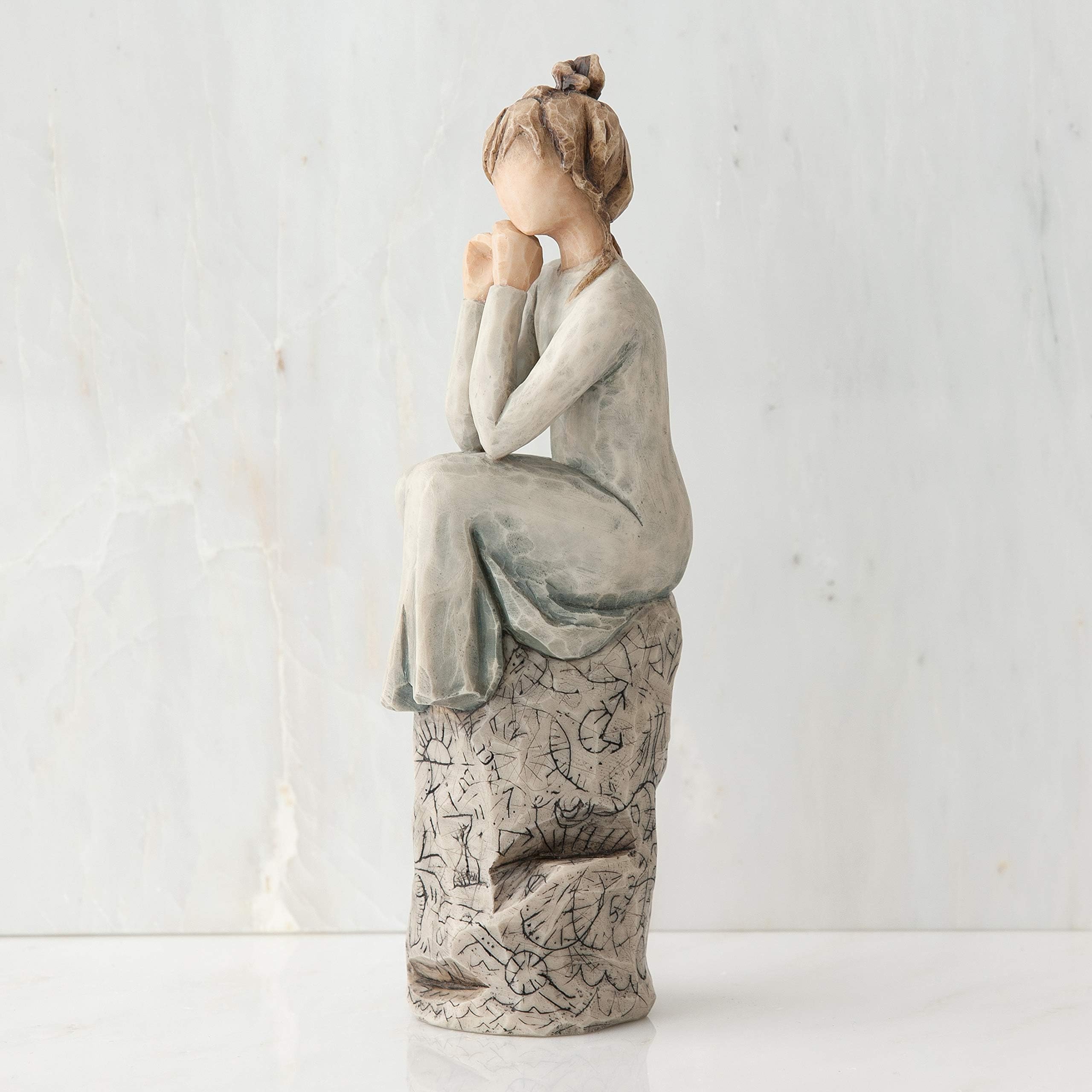 Figura de mujer sentada, Willow Tree, Home Deco, Enesco