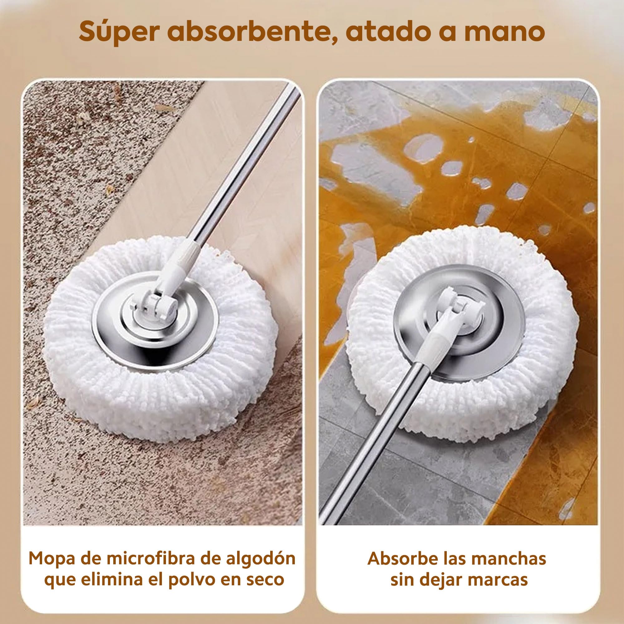 Joybos 360 Spinning Mop Bucket Système de Nettoyage