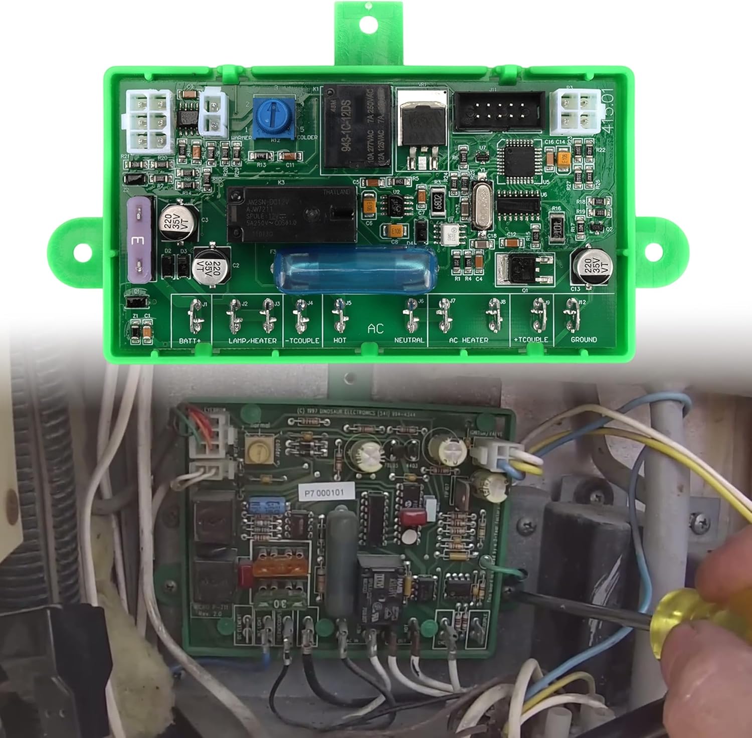 3850415-01 RV Refrigerator Main Power Control Circuit Board for Dometic 2005-2022 Replace# 3850415, 385041501, 3850415.01, 385 04 15-01, for 2-Way and 3-Way Fridge, Built-in Fuse