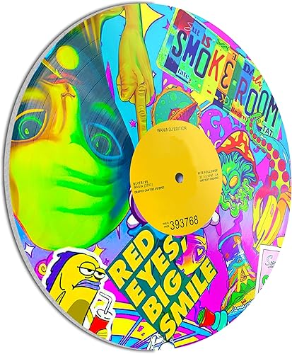 Miniatura 9 de HK Studio Records Hippie Room Decor Aesthetic 12" Pack 4 - Decoración de dormitorio, decoración de habitación Hypebeast Vinilo CD,Galaxy 003,Galaxy