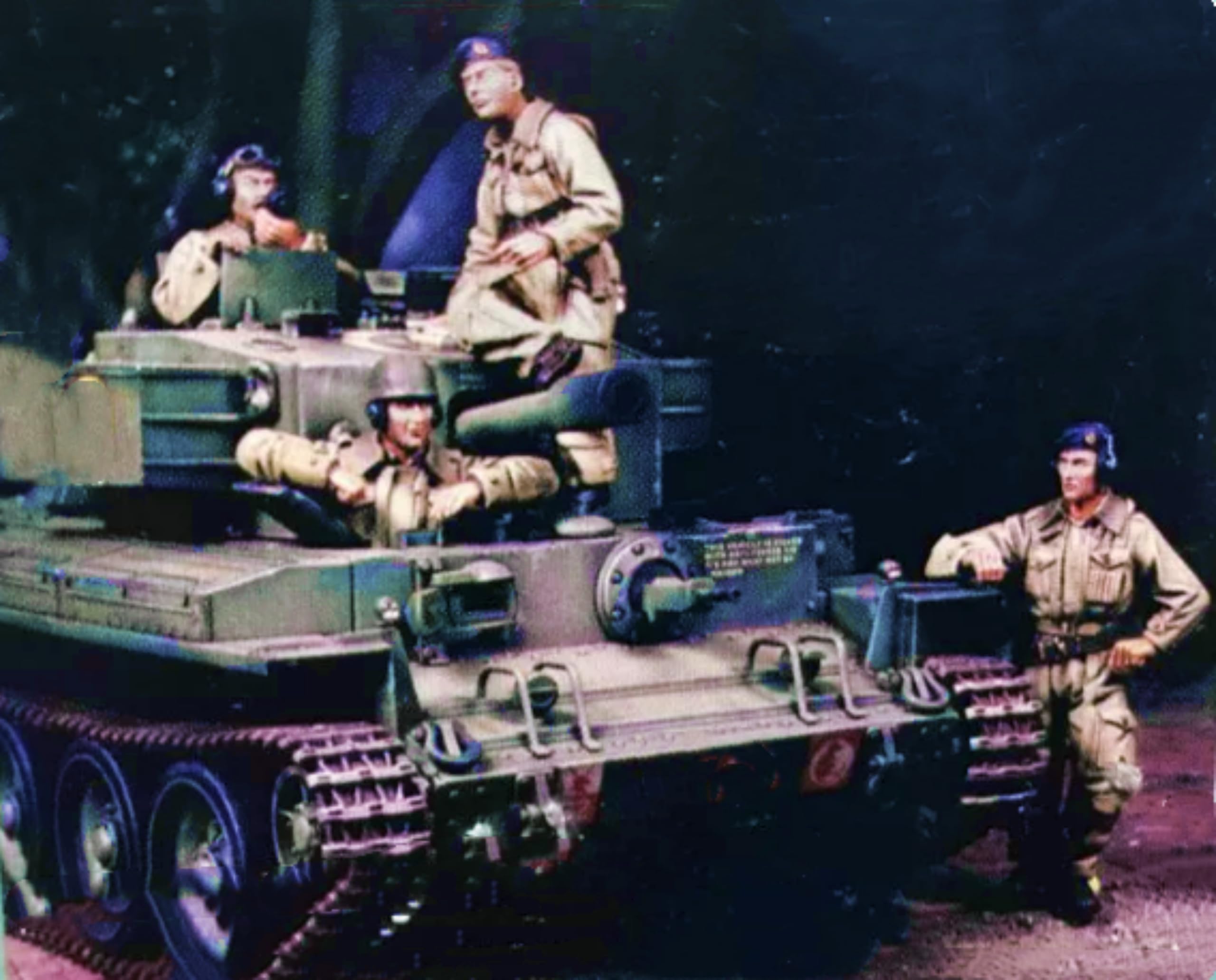 TRUEGRIS 1/35 WWII British Tank Soldier Resin Model Kit Unpainted and Unassembled (4 people, no tank) //k9w4J1