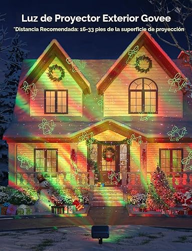 Miniatura 2 de Govee Proyector de luz para exteriores, proyector de estrellas Aurora mejorado con 16 patrones RGB, más de 50 modos de escena para decoración