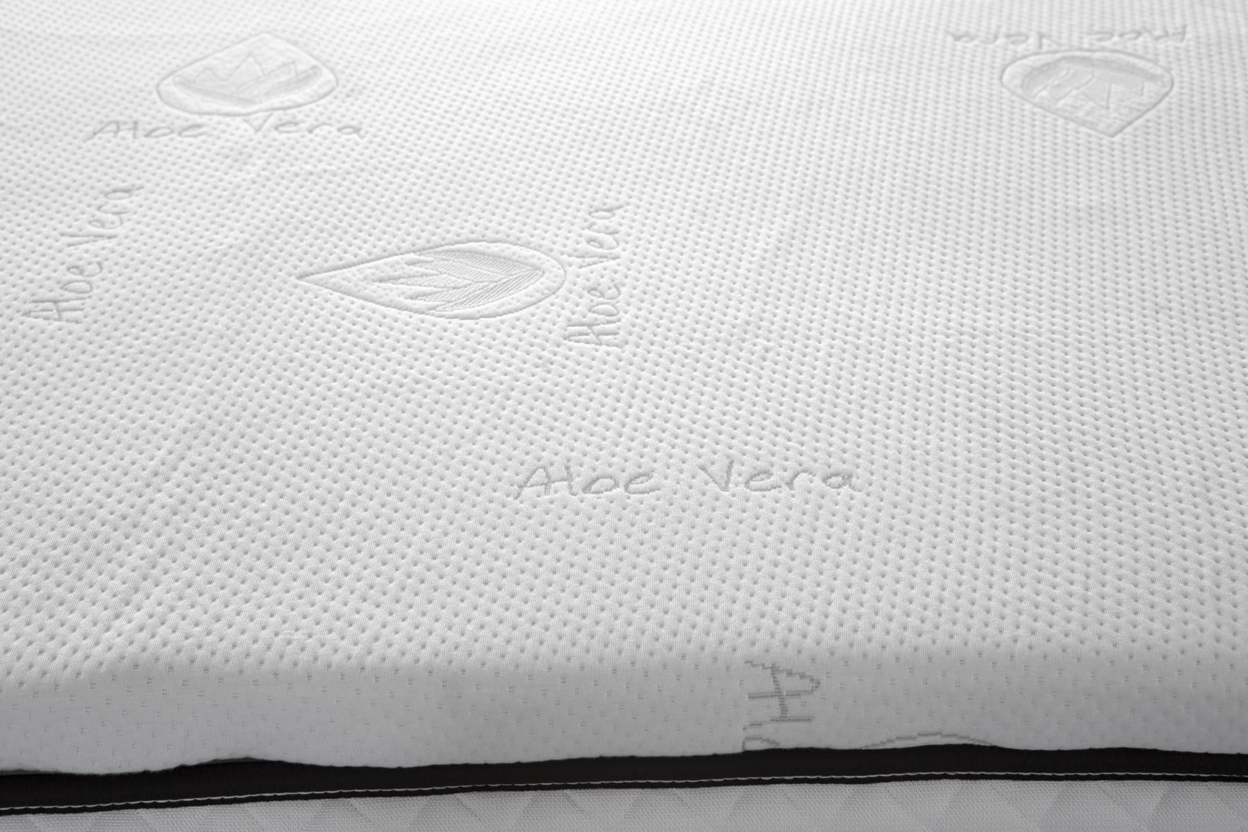Topper Viscoelástico Sobrecolchón - Topper 80x200 cm Funda Aloe Vera - 5 cm Grosor - Transpirable