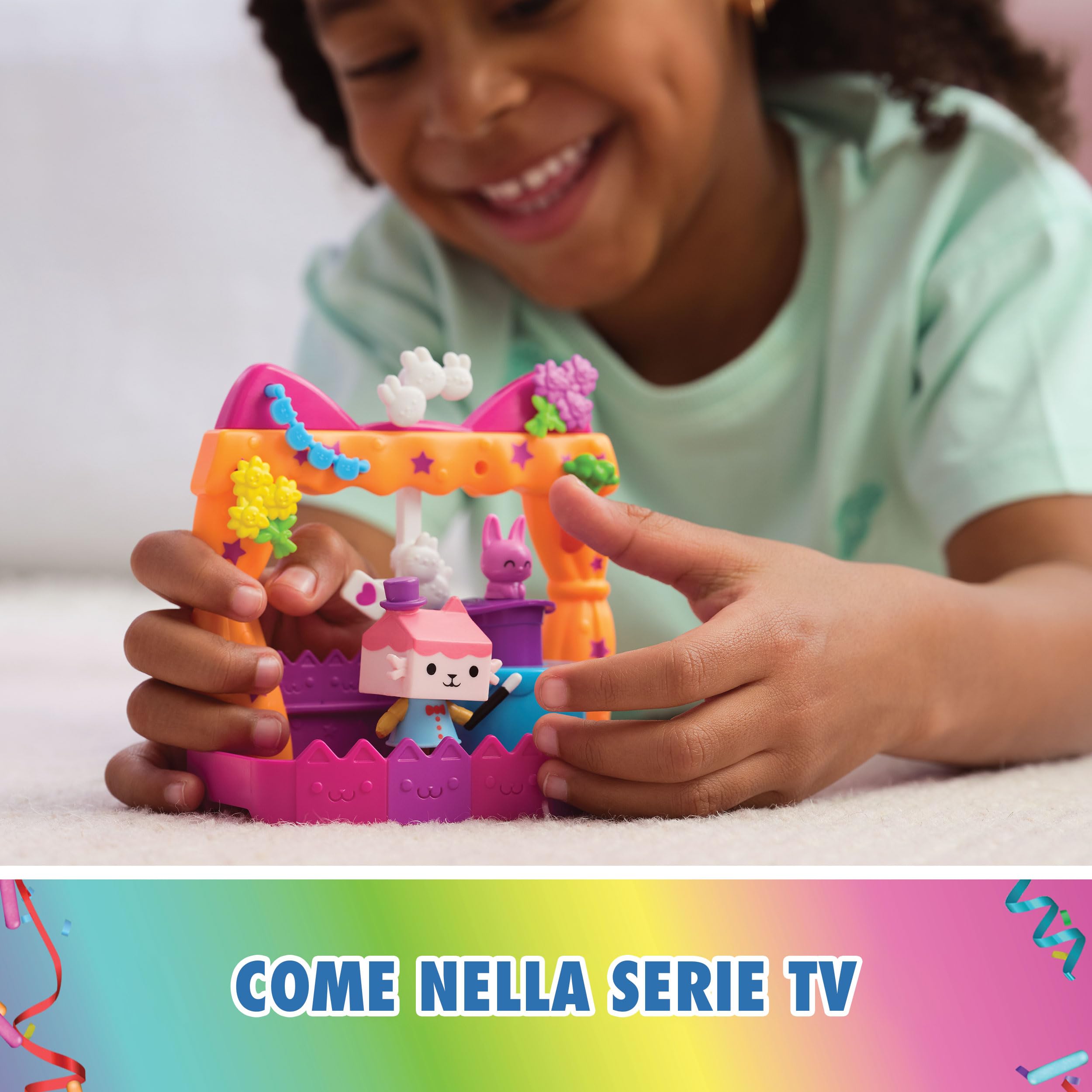 Gabby i Magiczny Dom - Gabby Dollhouse - Pudełko balkonowe dla dzieci - 1 figurka i 6 akcesoriów - kreskówka zabawka domek dla lalek - zabawka dla dzieci 3 lata i więcej