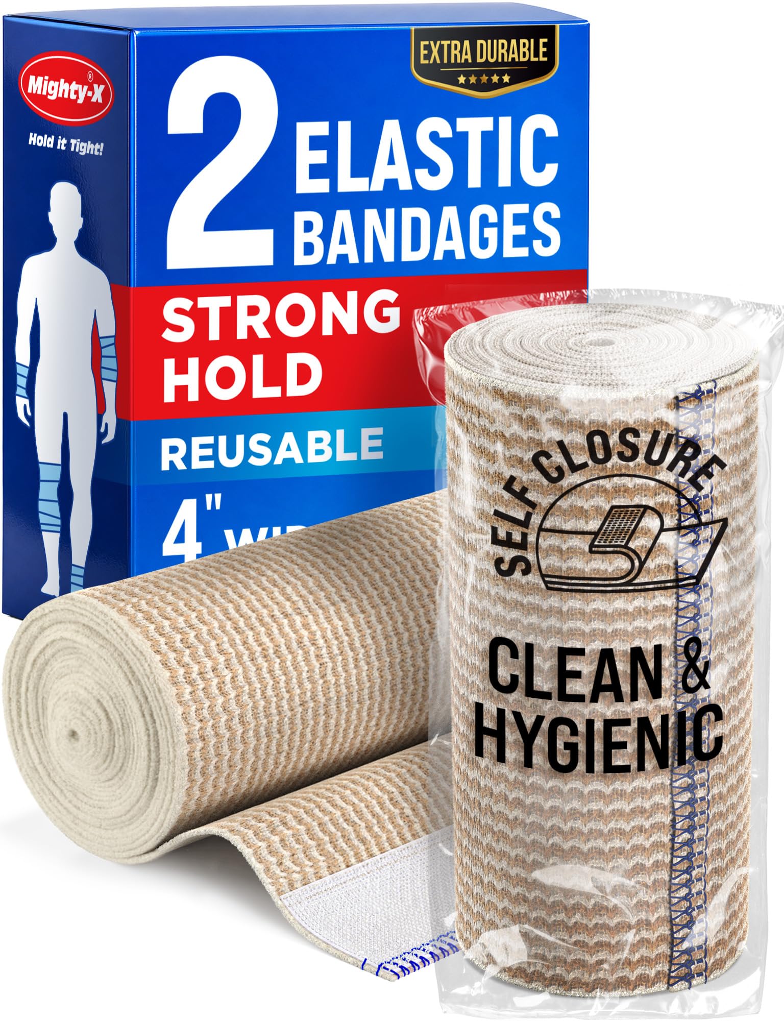 Premium Elastic Bandage Wrap - 6pack (2x2in, 2x3in, 2x4in) - Self-Closing — Amazon image 11