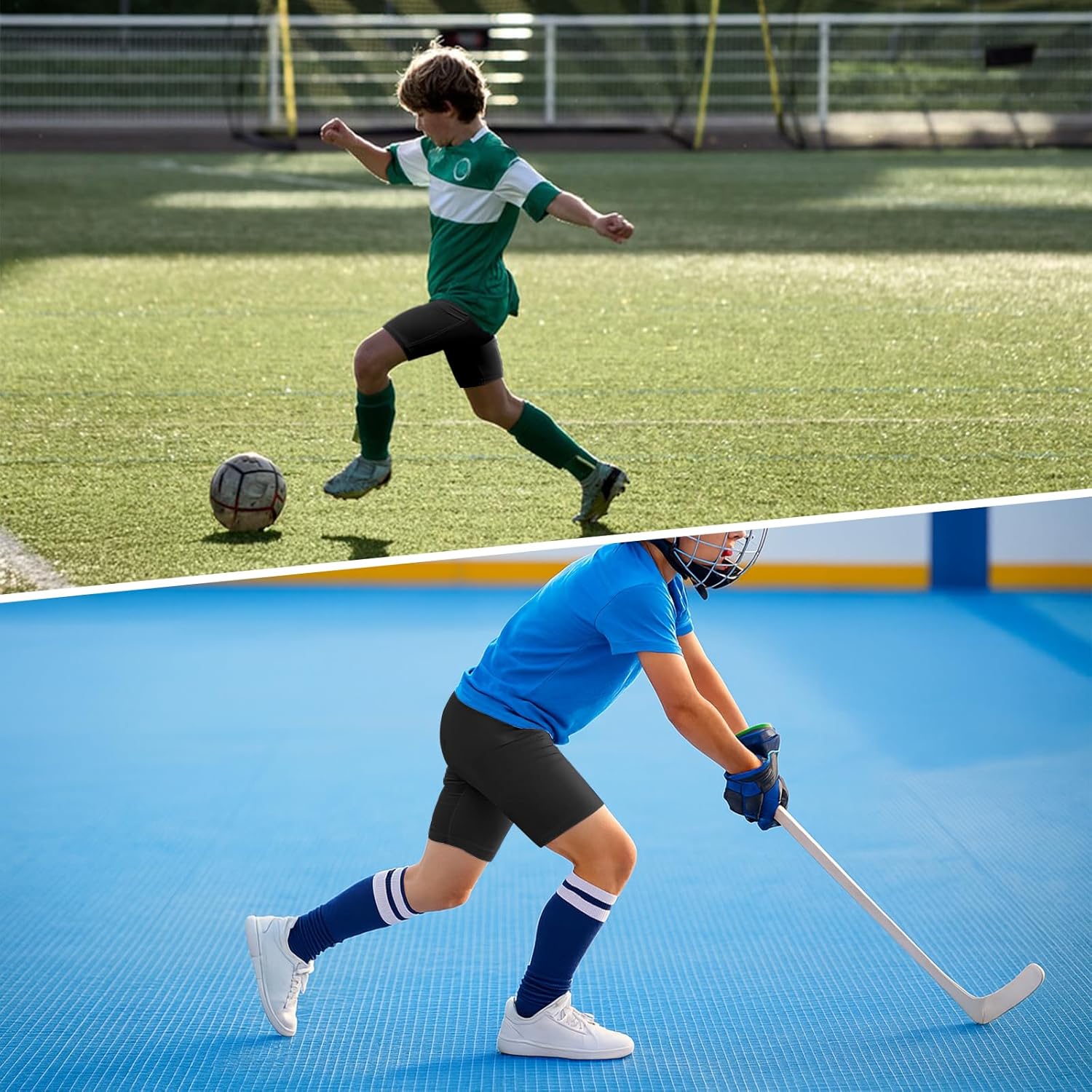 Youth Boys Compression Sliding Shorts with Cup Softball Athletic Underwear for Baseball Football Lacrosse Hockey - Image 3