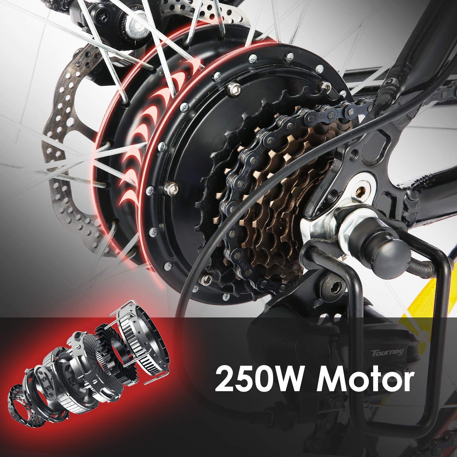 Buy ANCHEER Electric Bikes for Adult, 26'' Electric Mountain Bike with