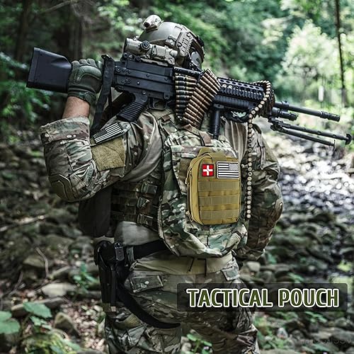 Miniatura 5 de Kits de supervivencia, 170 piezas de primeros auxilioskit de trauma con equipo de supervivencia esencial suministros médicos de emergencia para