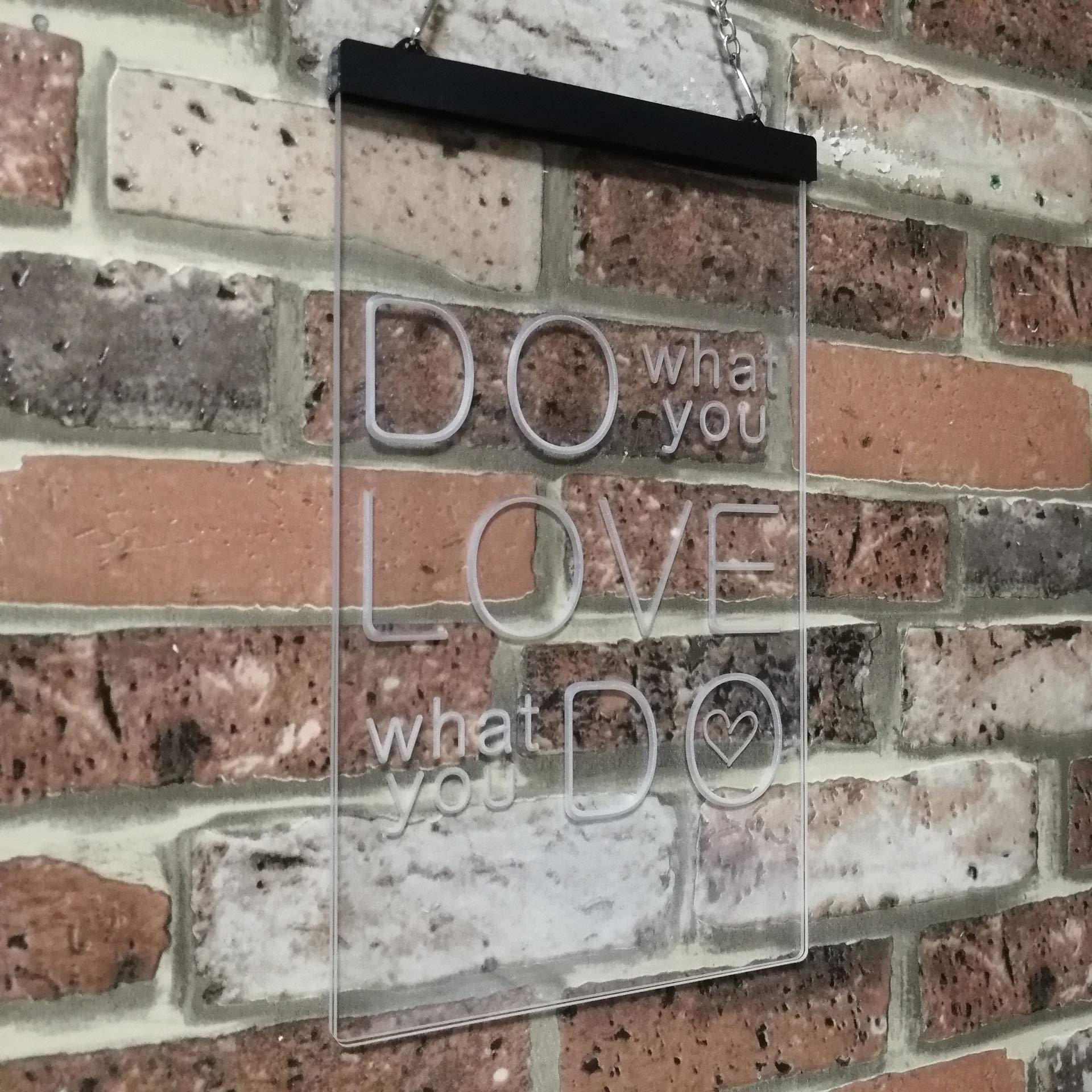 ADVPRO Do What You Want Love What You Do Dual Color LED Barlicht Neonlicht Lichtwerbung Neon Sign Grün & Rot 210 x 300mm st6s23-i3510-gr