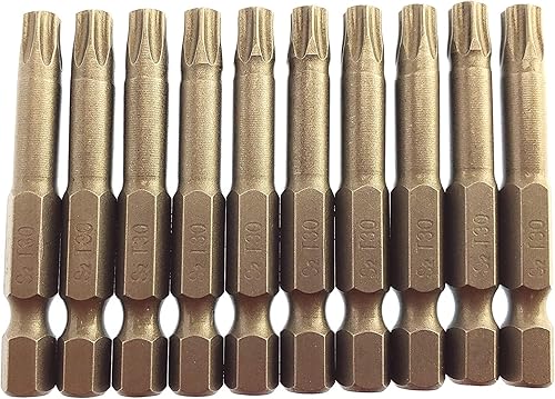 Silverhill Tools ABS10TS30PB TORX TS30 - Broca de seguridad para destornillador de seguridad, paquete de 10 unidades