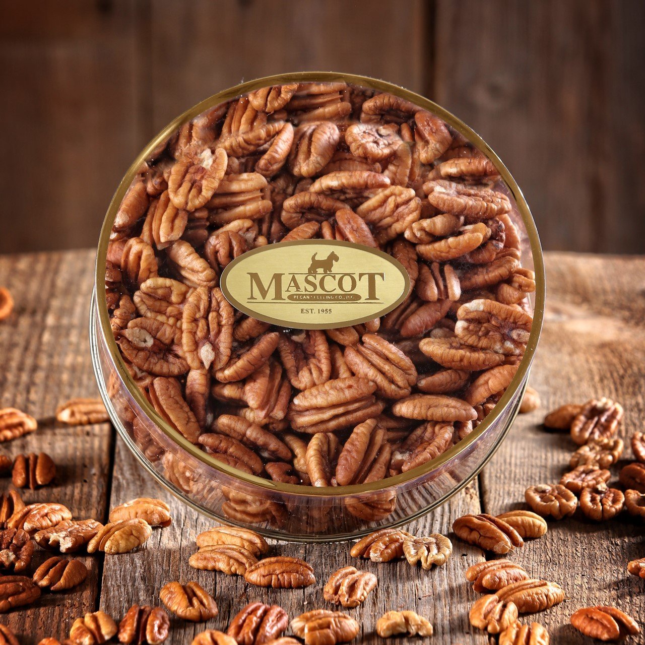 Mascot Fresh Unsalted Mammoth Pecans 1.2 Pound Gift