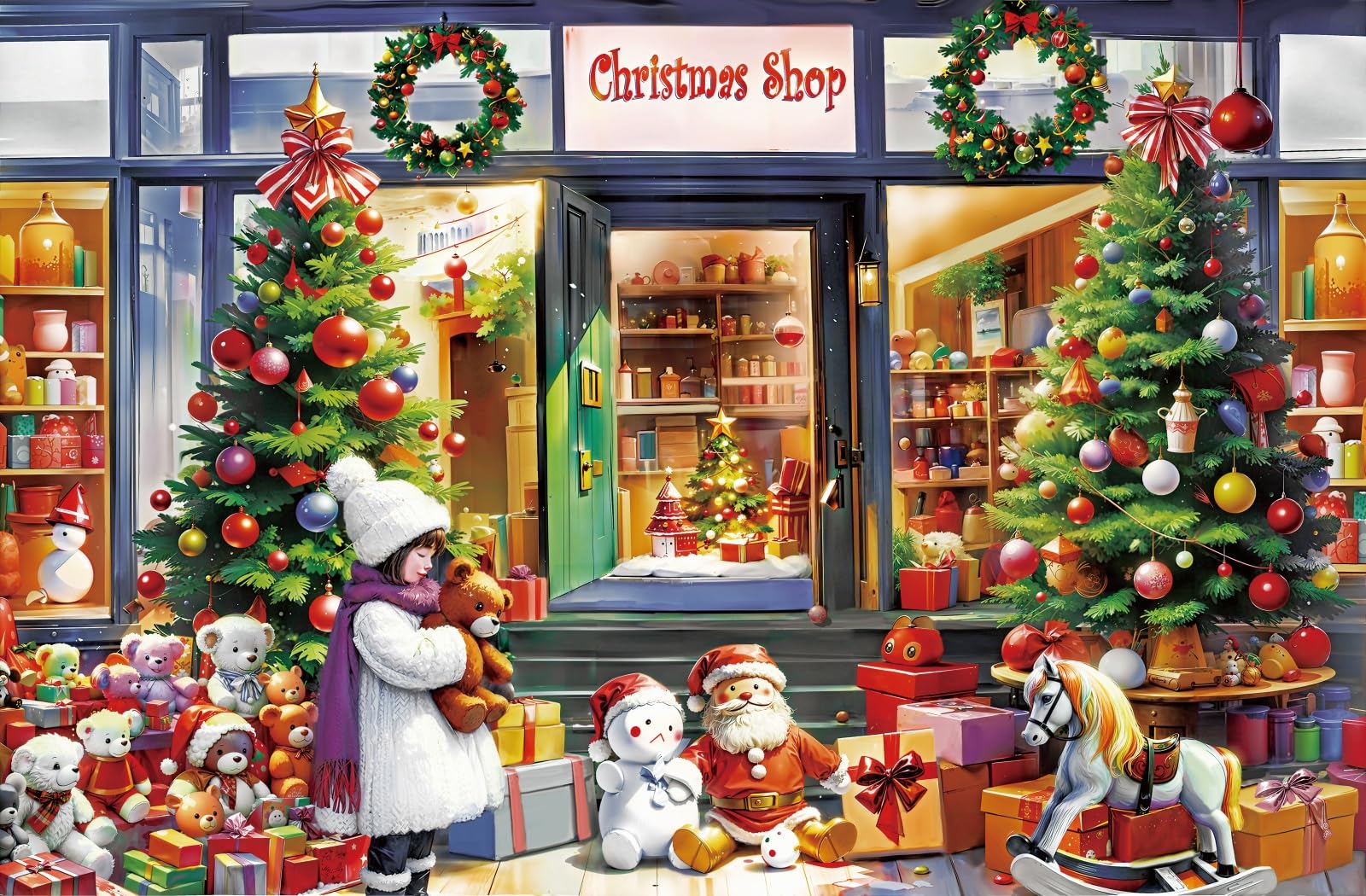 Christmas Jigsaw Puzzle for Adults, Surprise Christmas Puzzle Gifts Countdown Calendars,Christmas Gifts For Women Men Kids