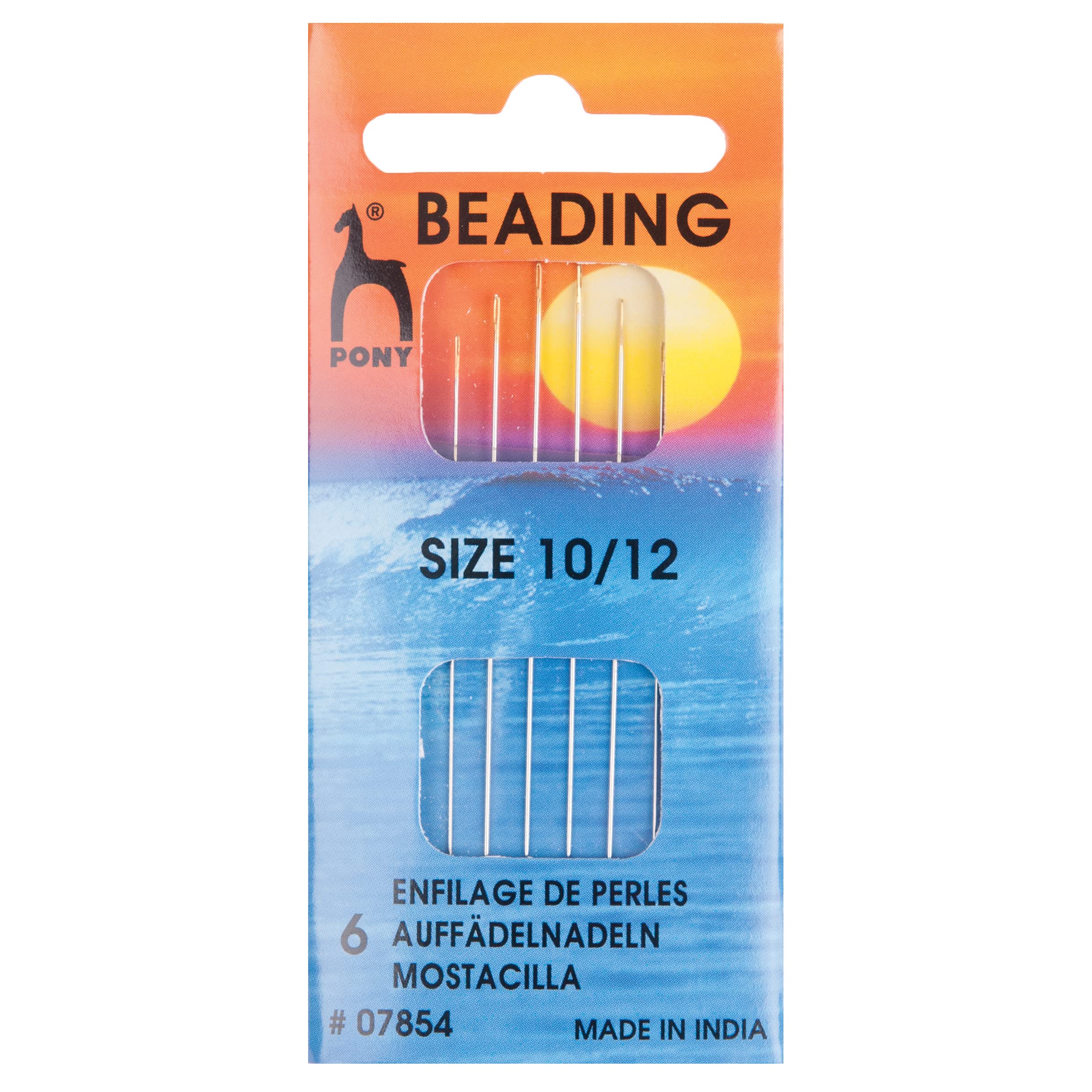 Pony Gold Eye Sewing Needles: Beading: Size 10/12