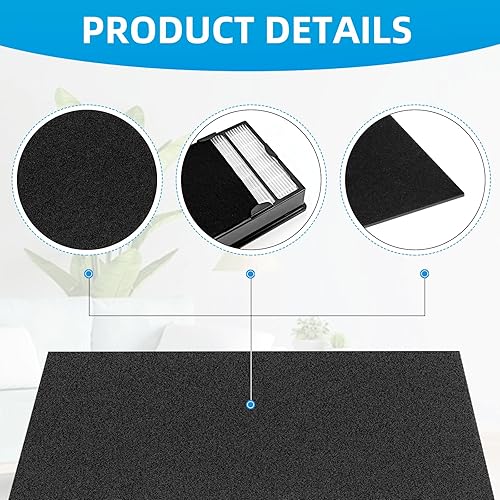 Miniatura 4 de HAPF600 Filtro HEPA de repuesto para filtro de purificador de aire Holmes B, compatible con HAPF8650 HAP615 HAP625 HAP650 HAPF600D-U2 (3 filtros