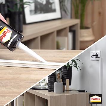 Pattex 1828610 All Materials Mounting Glue, White, 450 g