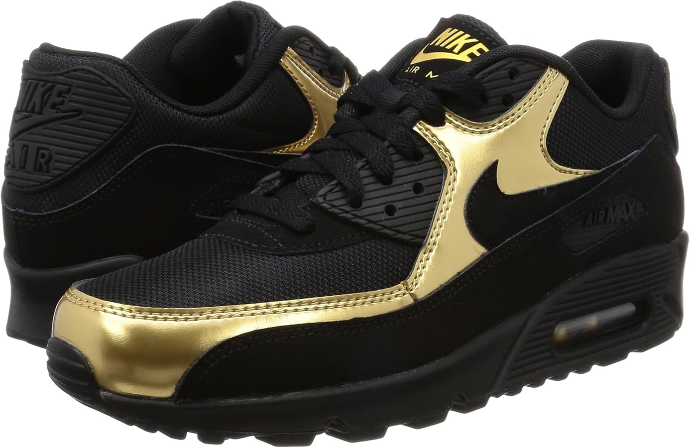 Nike Air Max 90ゴルフシューズ ブラック/ゴールド Amazon.co.jp: [ナイキ] AIR MAX 90 ESSENTIAL メンズ 537384-058