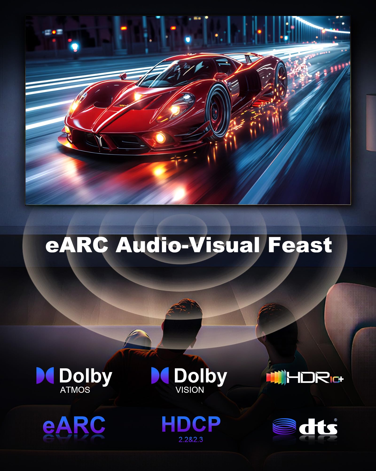 Cavo HDMI in fibra ottica da 0,9 m, cavo HDMI 2.1 lungo 8 K, 48 Gbps, supporto ad alta velocità 8K a 60 Hz, 4K a 240 Hz, HDR/eARC/HDCP 2.2 e 2.3/3D, compatibile con PS5, PS4, Xbox, HDTV