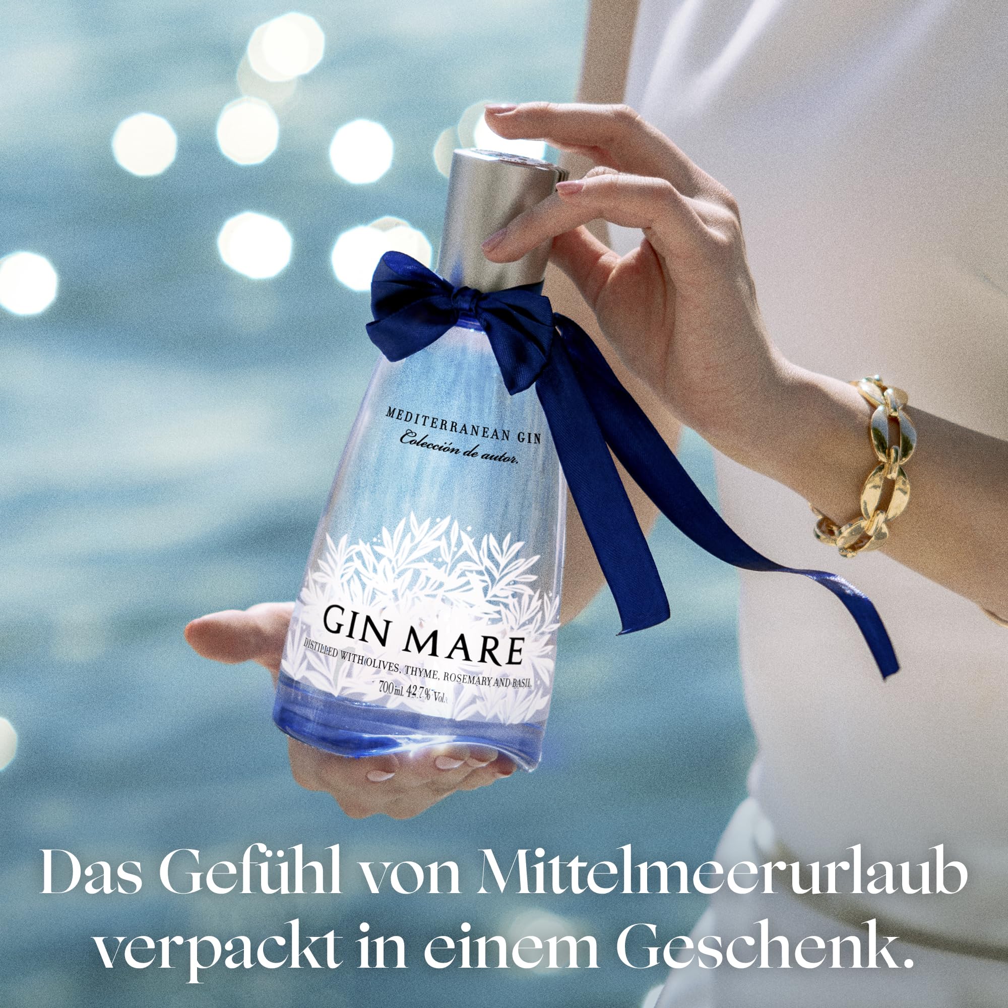 Gin Mare - Geschenkset 0,7 l Flasche mit edler Laterne - 42,7% Vol.