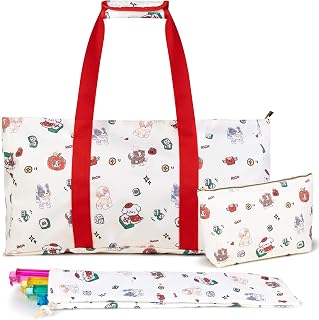 Empty Mahjong Bags for Tiles and Racks, Carrying Mahjong Tote Bag Set
