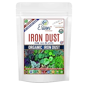 Erwon Organic Iron Dust for All Plants, Magnetic Iron Oxide Powder for Overall Growth of Plants (900 gm)