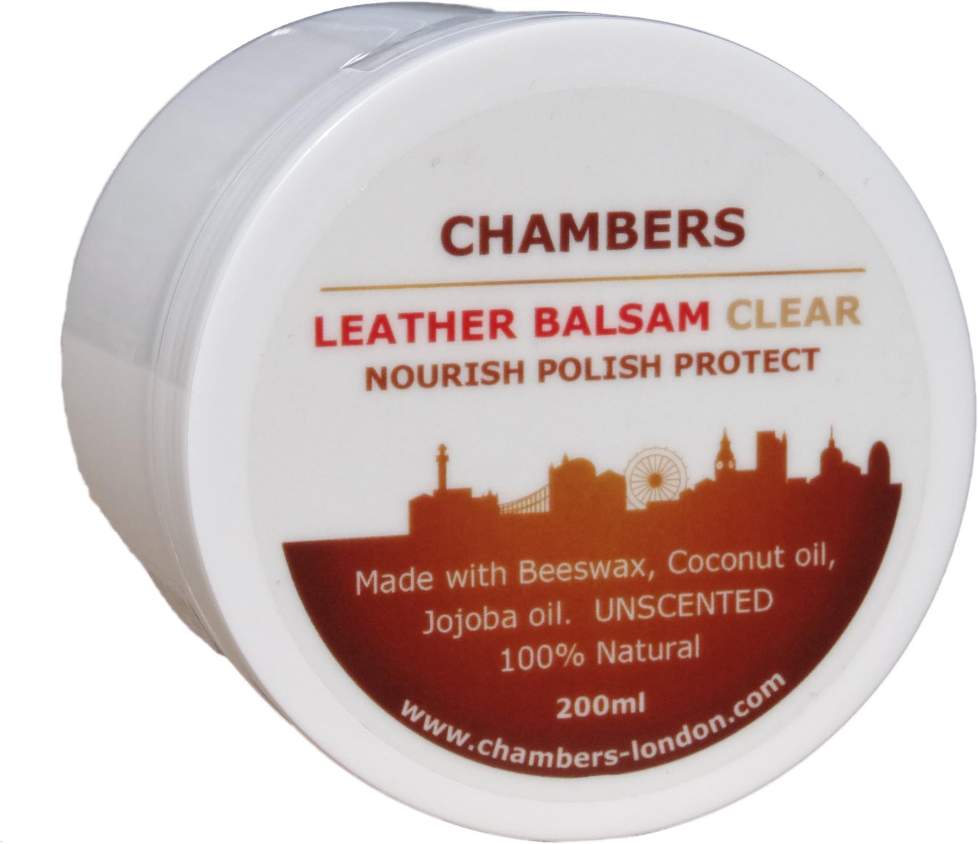Natural Chambers Leather Balsam Conditioner (Unscented) 200ml, 6.7oz
