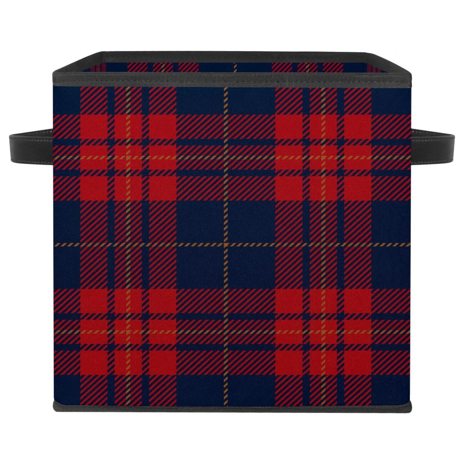 Boîte de rangement pliable cube en tissu noir pour placard