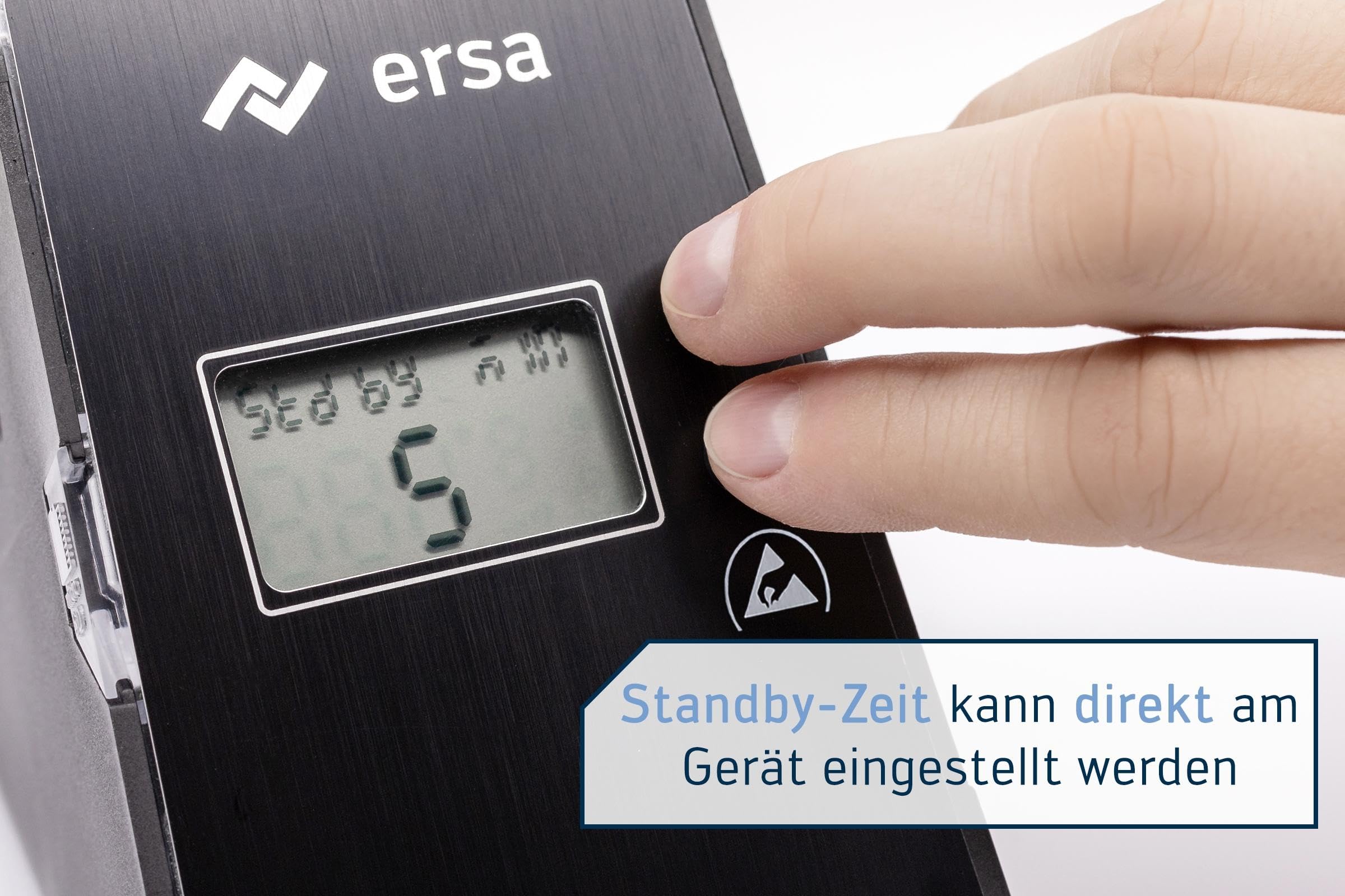 ERSA i-CON NANO MK2 ESD-Lötstation 80 Watt 150-450°C digitale Lötstation mit federleichtem und ergonomischem i-TOOL NANO MK2 Lötkolben mit TIP`N TURN Wechsel + 1,6 mm Lötspitze mit Auto-Standby