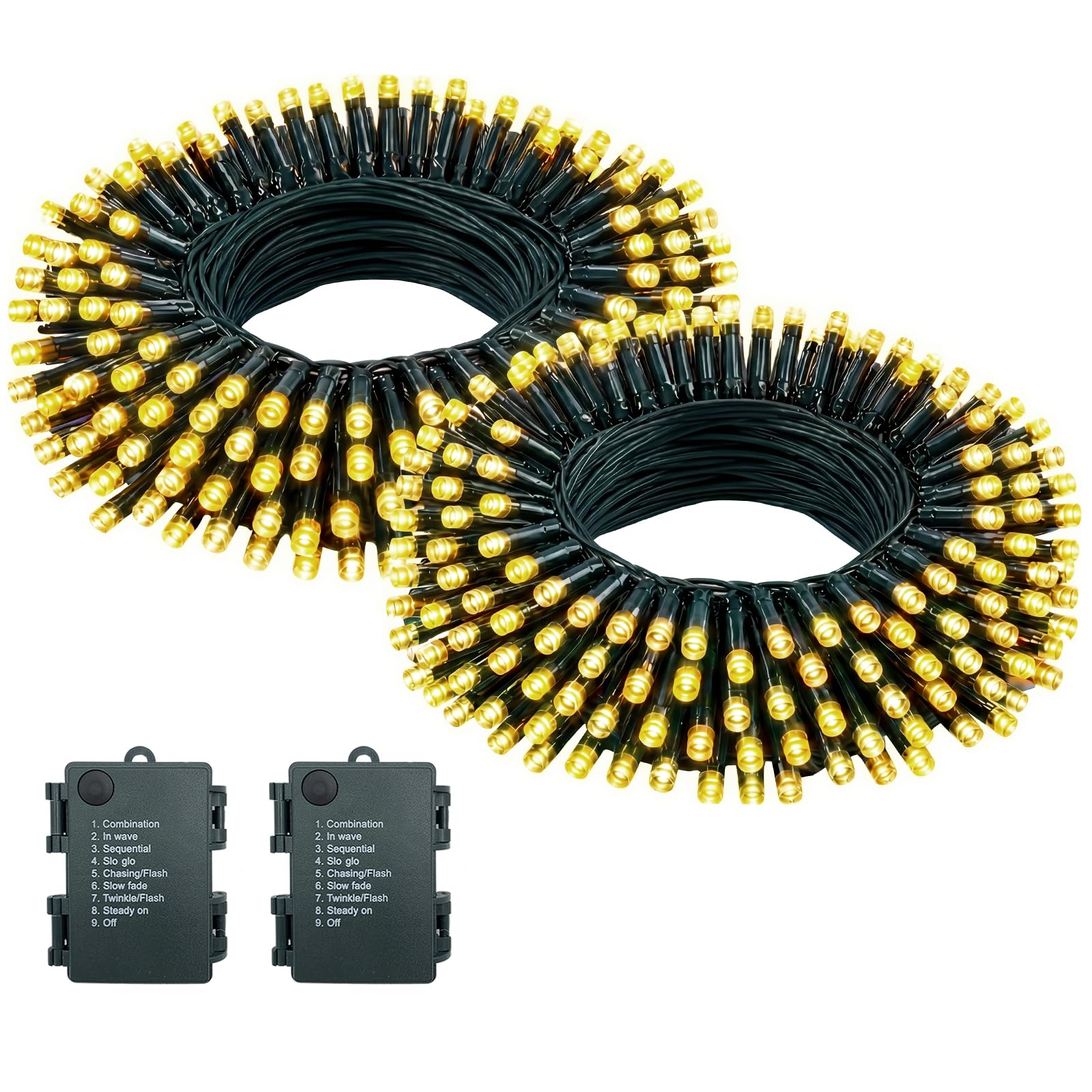Meision Lichterkette Außen 10m 100LED, Lichterkette Innen mi