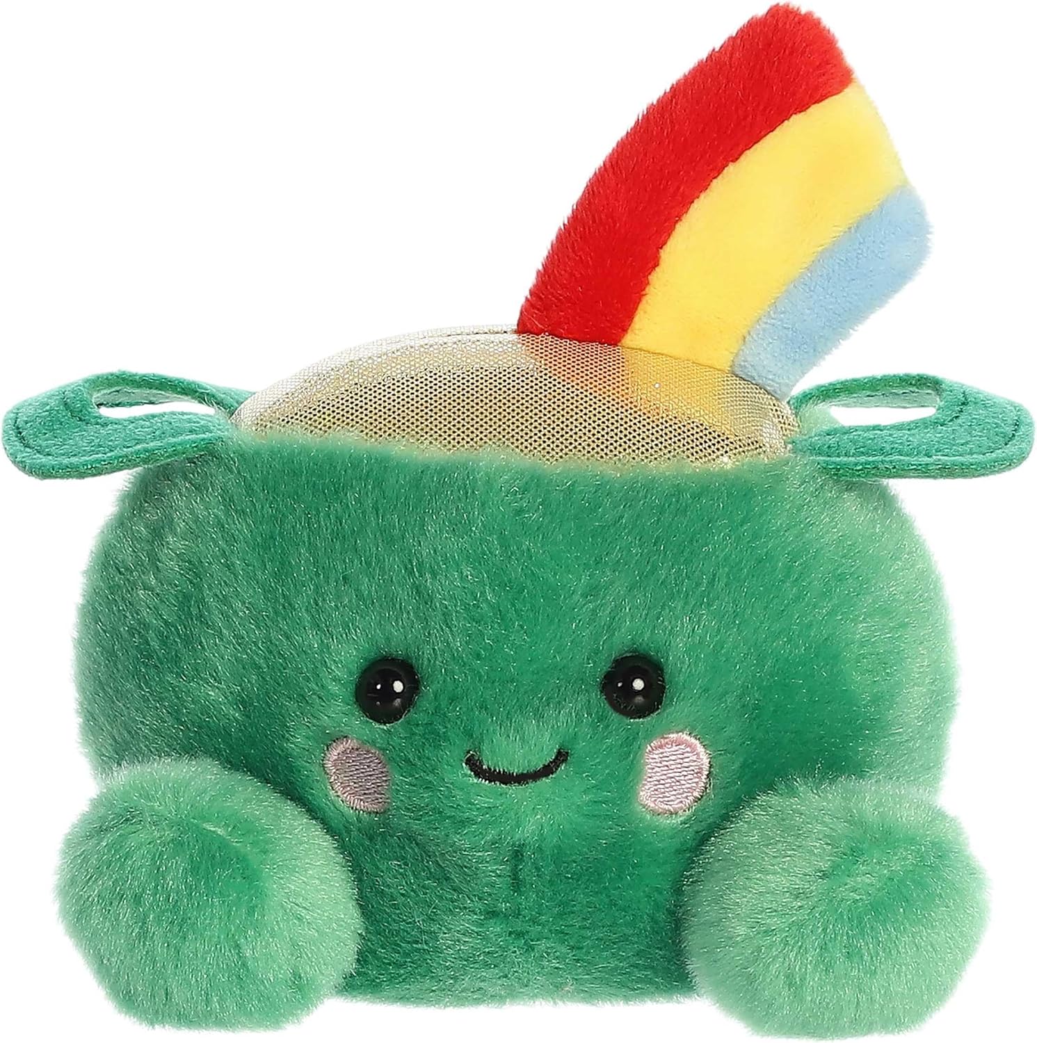 Aurora® Adorable Palm Pals™ Ciara Pot of Gold™ Stuffed Animal - Fun Collectible Plush for Kids and Adult Collectors - Perfect for Decorating Rooms and Birthday Gifts - Green 4.5 Inches