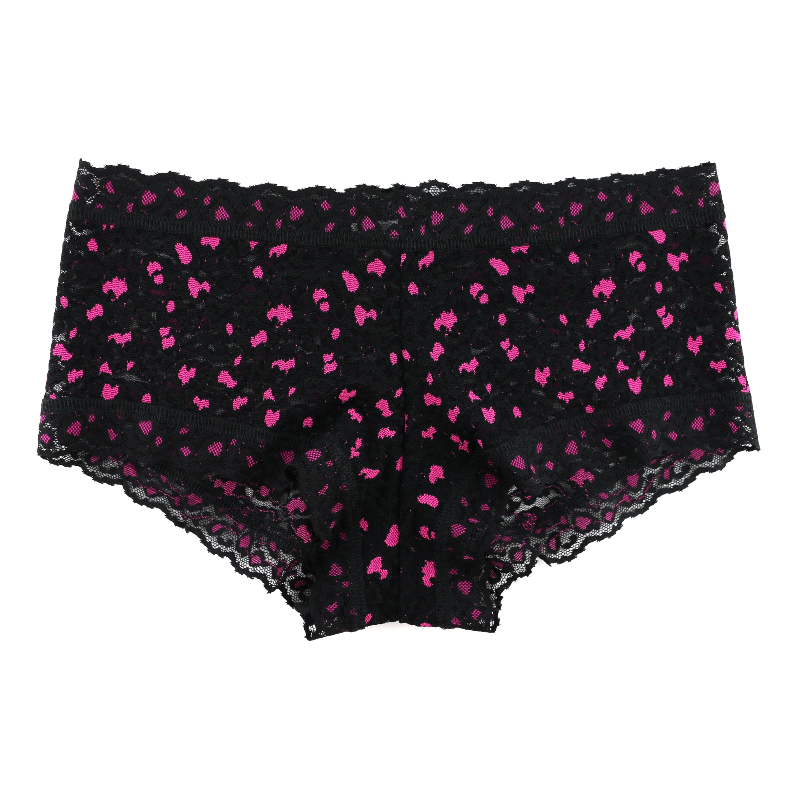 hanky panky - Daily Lace Boyshorts | Damenunterwäsche | weiche Stretch-Passform Höschen aus Baumwollmischung | Größen (XS-XL), 3er-Pack