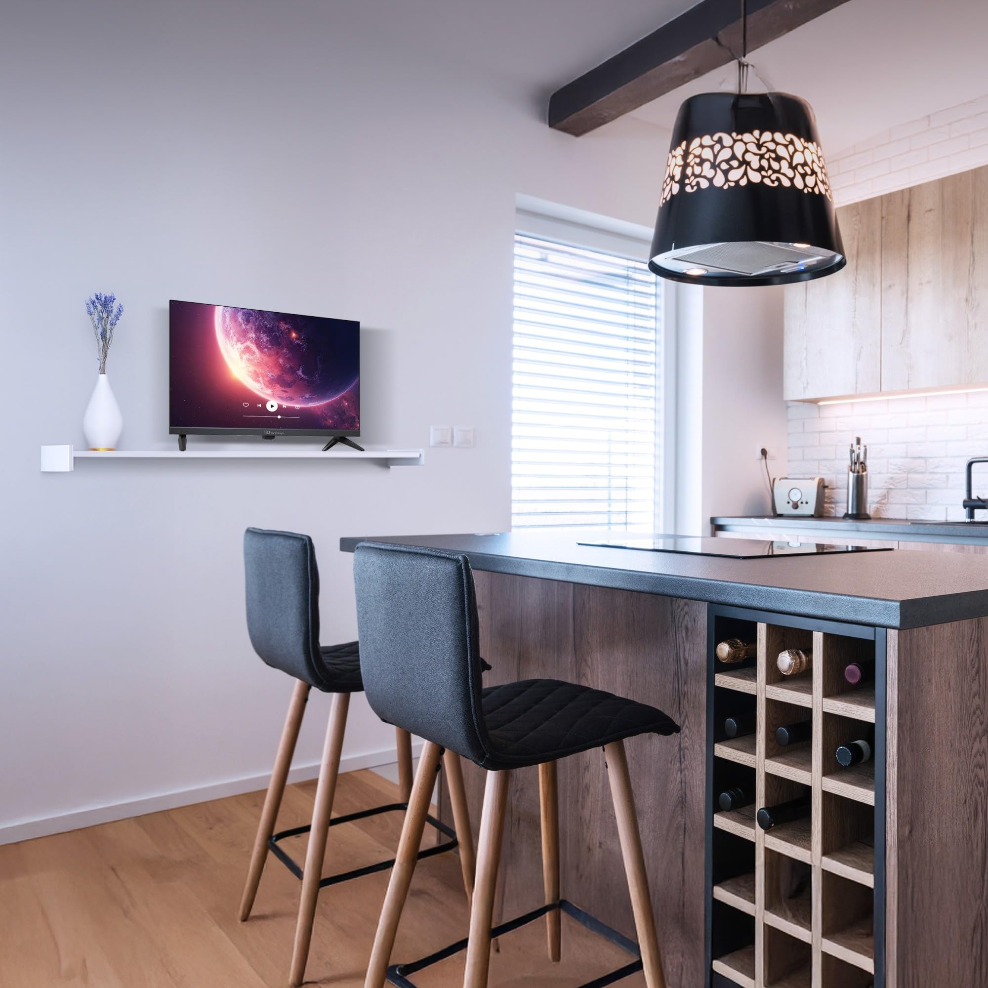 TD Systems - Televisor 24 Pulgadas no Smart TV, televisión TDT 2025, televisores con 3 años de garantía, 2X HDMI, USB Reproductor y Grabador - PRIME24K21H