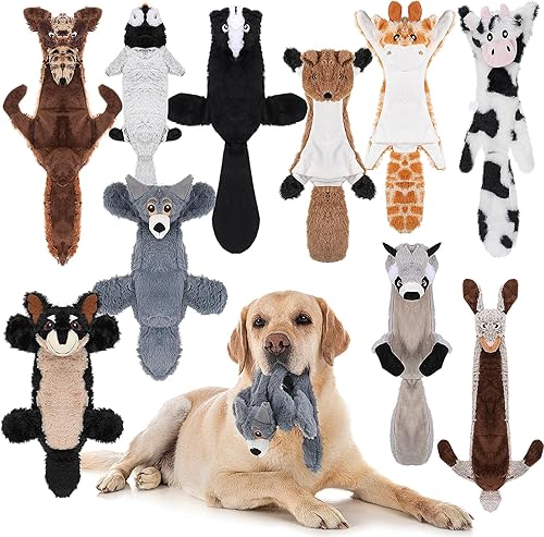 10 juguetes chirriantes para perros, sin relleno, juguetes arrugados para perros masticadores agresivos, juguetes de peluche para dentición de disponible en Yaxa Colombia
