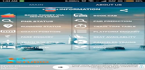 TRAIN PNR STATUS AND CAB BOOK
