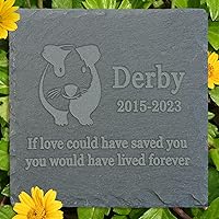Vista 18 de Regalo de piedra conmemorativa para mascotas, marcador de tumba de jardín, lápida de condolencias de mascotas, lápida conmemorativa de gatos