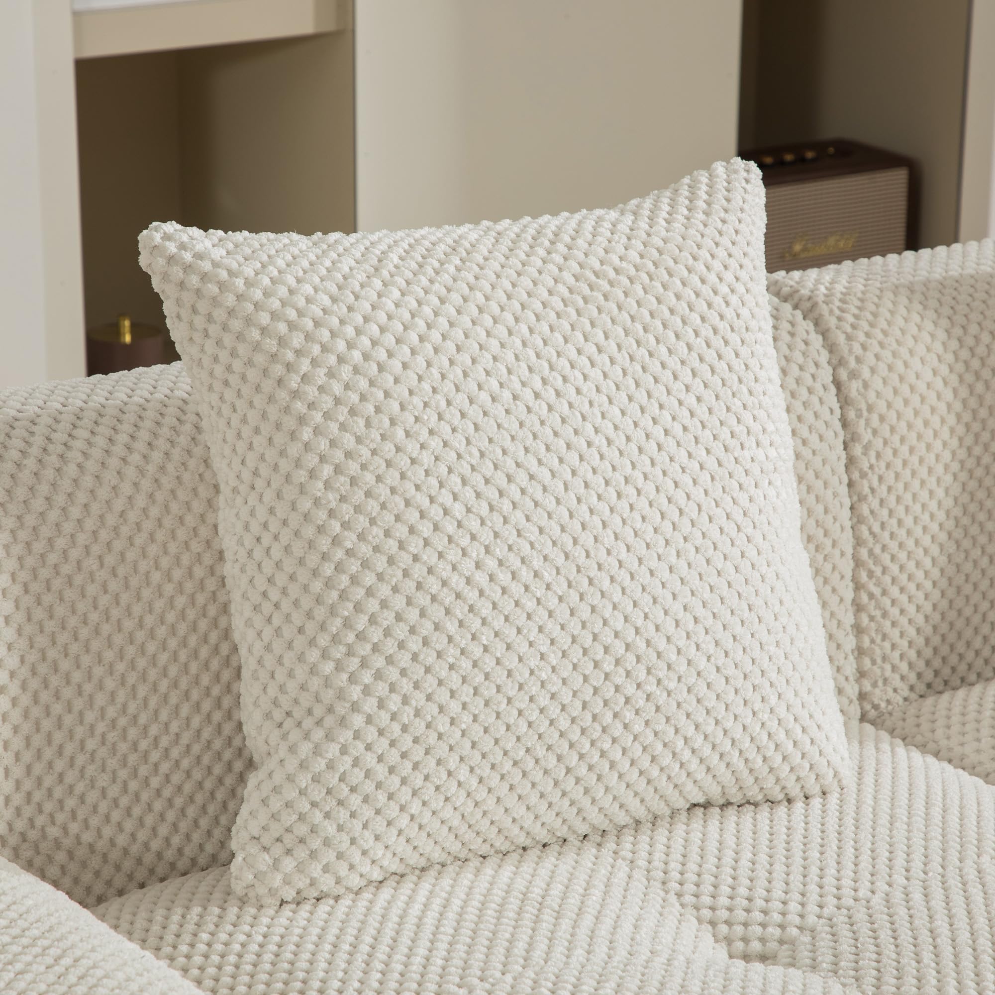 Generisch Sofá modular de chenilla de compresión, color beige 30D, antideslizante, suave