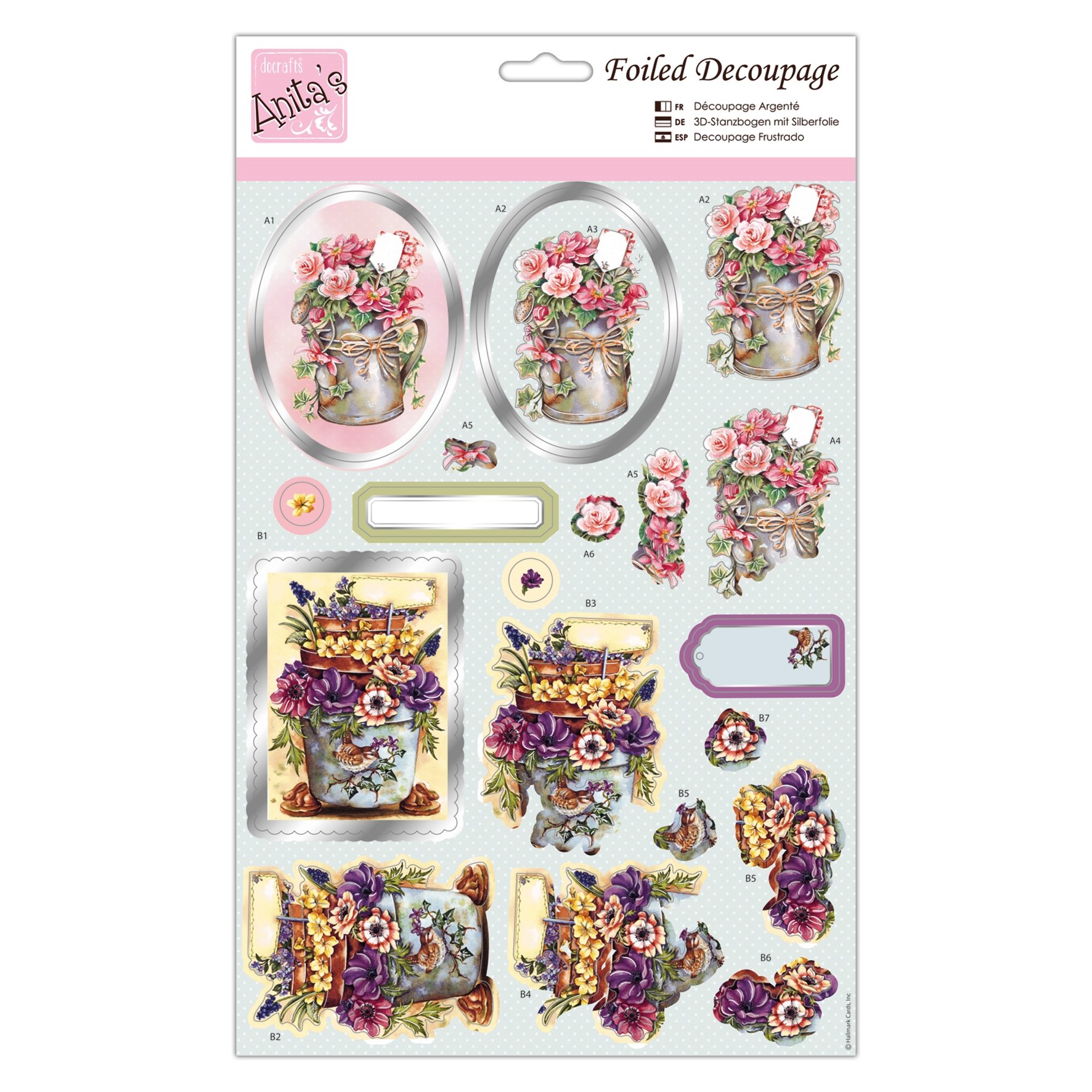 Anita's Foiled Decoupage - Blooming Delight