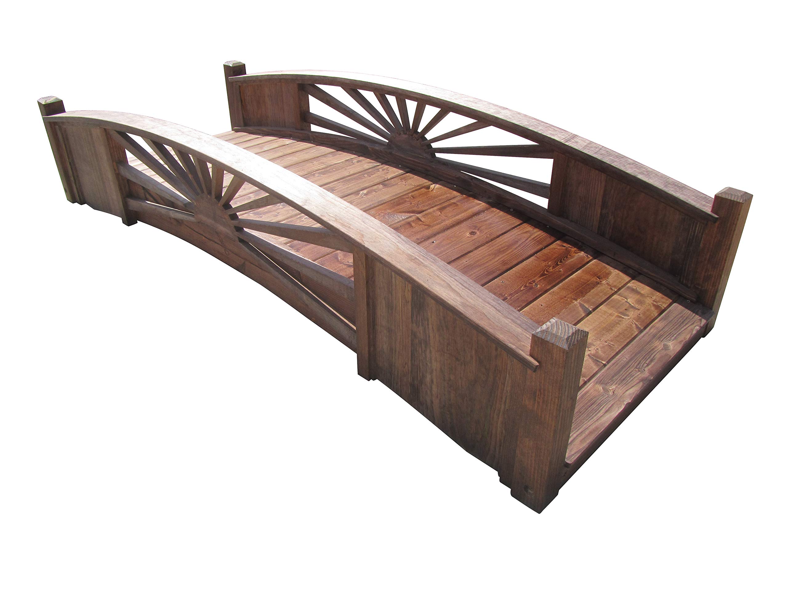 SamsGazebosSunburst Garden Bridge 8 ft