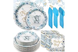 Bokon Elephant Plates: Perfect for Baby Showers and Special Occasions