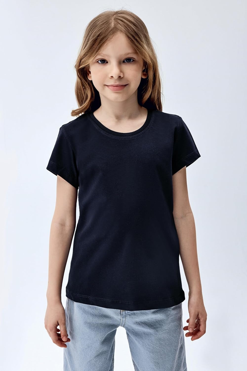 Brix Girls Shirts 5 Pack - Short Sleeve Tees for Girls T-Shirts 100% Cotton Tagless Kids Fashion Summer Tops. - Image 3