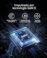 Vista 5 de Anker Cargador, 65 W, 3 puertos, rápido, plegable, USB C, bloque de cargador para MacBook Pro/Air, iPad Pro, Galaxy S20, Dell XPS 13, Note 20/10+