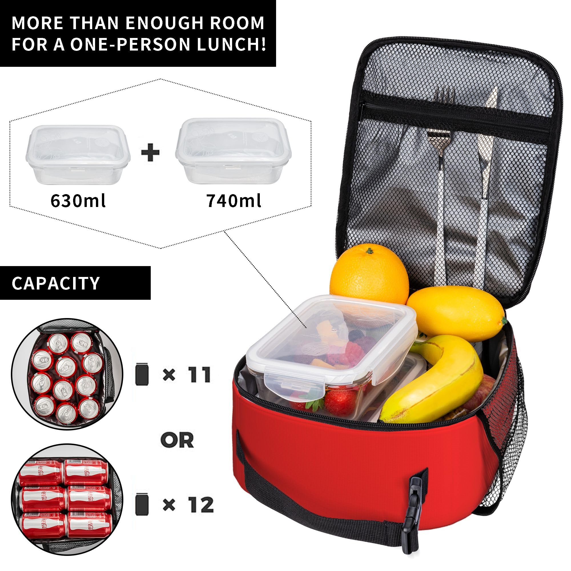 Lonchera para niños, consola de juegos para niños, lonchera aislada, reutilizable, portátil, para adolescentes, niños, escuela