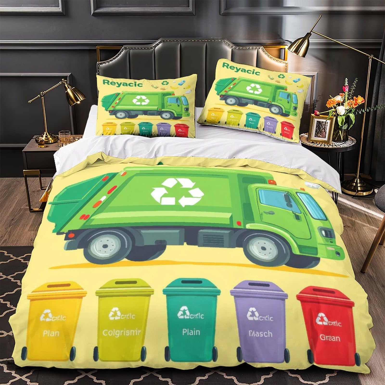 Housse de couette hypoallergénique en microfibre douce et résistante