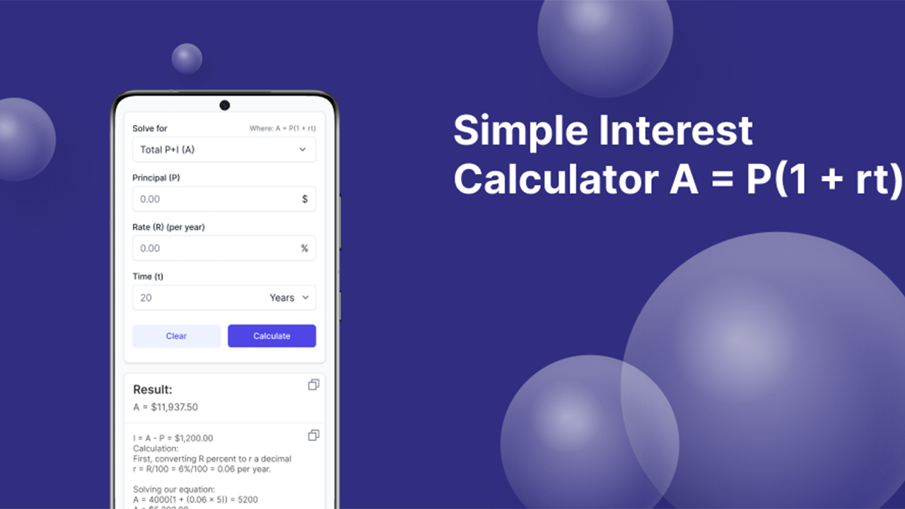 Simple Interest Calculator - App on Amazon Appstore