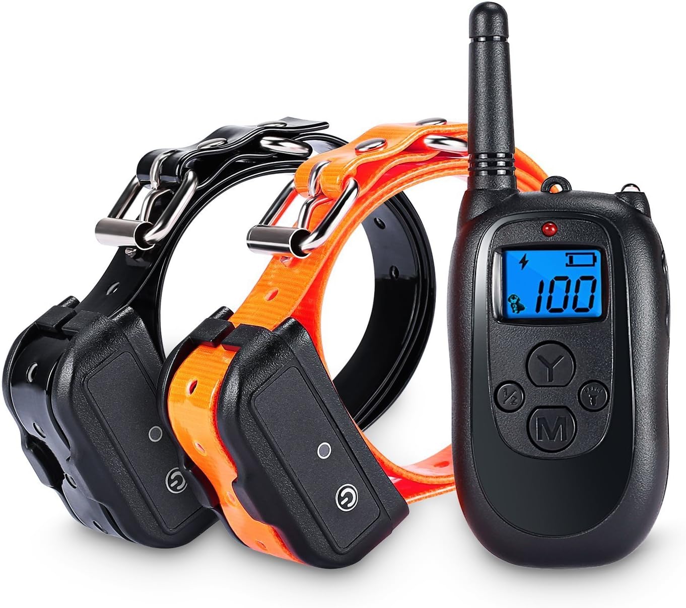 ALTMAN Dog Training Collar 330 Yard Remote Rechargeable and Waterproof 2 Collar Receiver, with Beep/Vibration/Electric Shock for Dogs